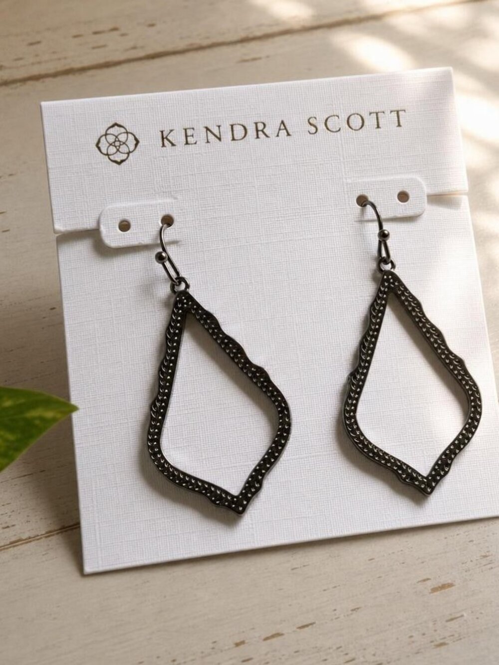 Kendra Scott Sophia Gunmetal Drop Earrings